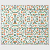 A piece of wrapping paper with a floral pattern geschenkpapier (Flach)