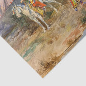 A Piegan Flirtation von Charles Marion Russell Seidenpapier (Ausschnitt)