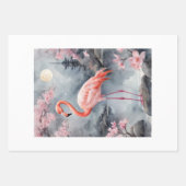 A pink flamingo in a japanese lake - Decoupage  Geschenkpapier Set (Vorderseite 2)