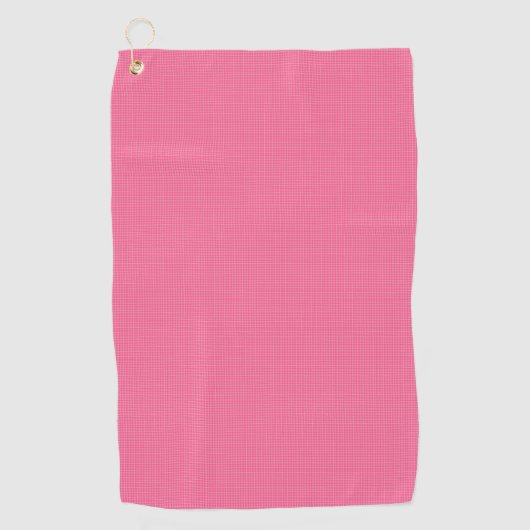 A pink towel with a subtle grid pattern golfhandtuch (Vorderseite)