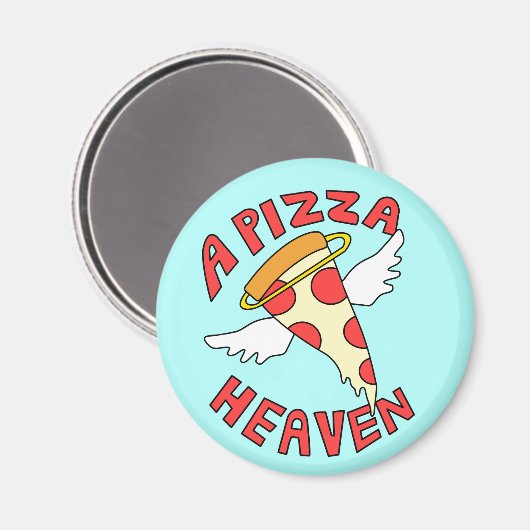 A Pizza Heaven Magnet (Vorderseite/Rückseite)