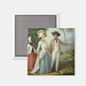 A Planter and his Wife, Attended by a Service, c.1 Magnet (Vorderseite/Rückseite)
