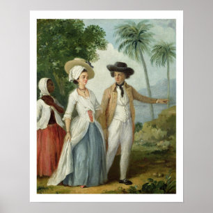 A Planter and his Wife, Attended by a Service, c.1 Poster