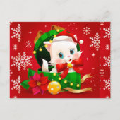 A Playful Kitten Postcard Postkarte (Vorderseite)