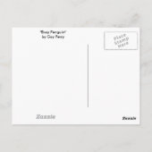 "A Playful Puffin" Vertikale Postcard Postkarte (Rückseite)