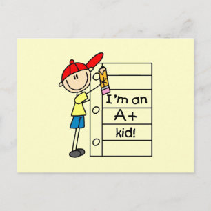 A Plus Kid Postkarte