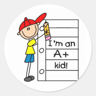 A Plus Kid Runder Aufkleber