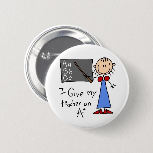 A plus Lehrer Button (Vorne & Hinten)