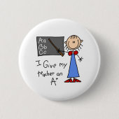 A plus Lehrer Button (Vorderseite)
