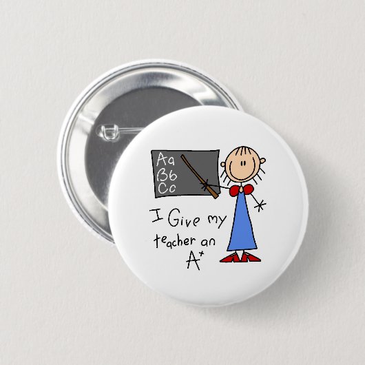 A plus Lehrer Button (Vorne & Hinten)