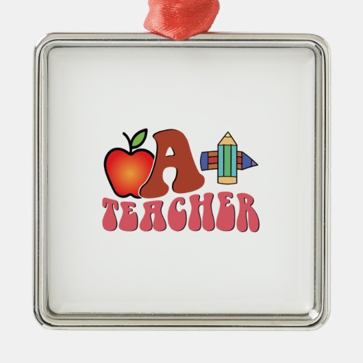 A Plus Lehrer Ornament Aus Metall (Vorne)