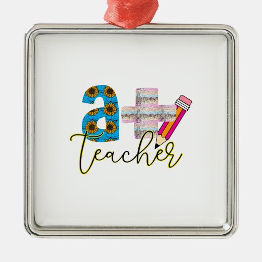 A Plus Lehrer Ornament Aus Metall (Vorne)
