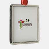 A Plus Lehrer Ornament Aus Metall (Rechts)