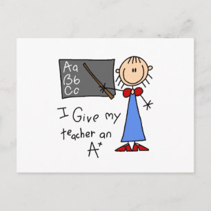 A plus Lehrer Postkarte