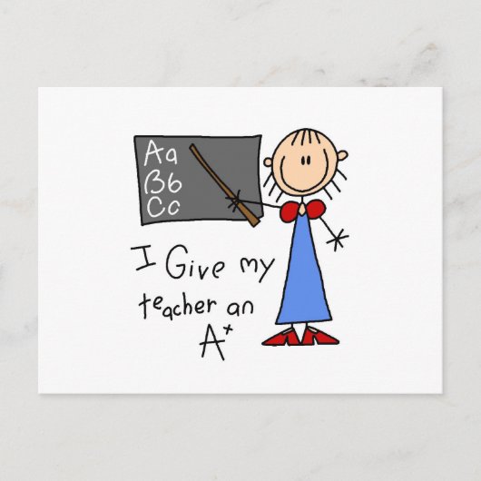 A plus Lehrer Postkarte (Vorderseite)