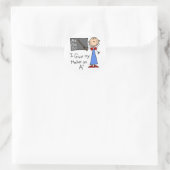 A Plus Lehrer Runder Aufkleber (Tasche)