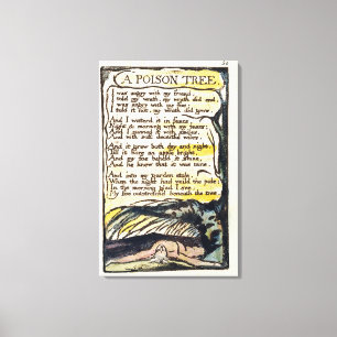'A Poison Tree', Platte 50 (Bentley 49) von 'Songs Leinwanddruck
