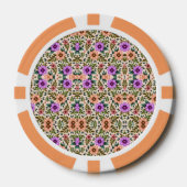 A poker chip with an intricate floral pattern  (Vorderseite)