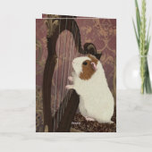 A Polite Performance – Guinea Pig Greeting Card Karte (Rückseite)