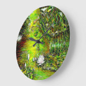 A Pond with Unpure Thoughts Große Wanduhr (Winkel)