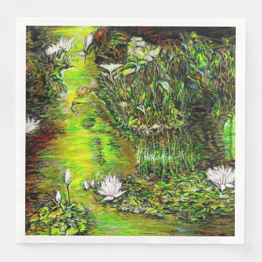 A Pond with Unpure Thoughts Serviette (Vorderseite)