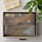 A Pony and a Cow by a Shed by Edmund Bristow Seidenpapier (Geschenk)