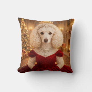 A Poodle Christmas Holiday Kissen