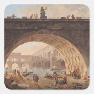 A Port, c.1760 Quadratischer Aufkleber