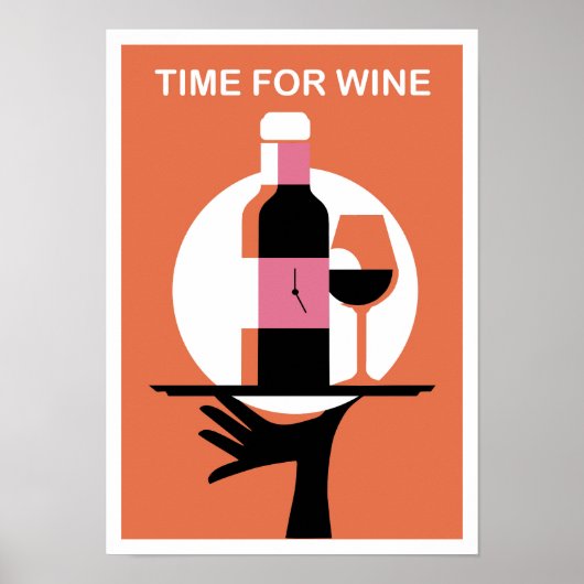 A poster Time for Wine  (Vorne)