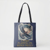 A powerful flying hawk symbolizing freedom tasche (Vorderseite)