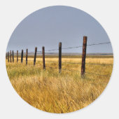 A Prairie Mile Runder Aufkleber (Vorderseite)