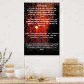 A Prayer Red walkway Posters Poster (Küche)