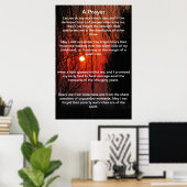 A Prayer Red walkway Posters Poster (Heimbüro)