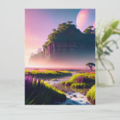 A primeval landscape - very beautiful scenery. AI Einladung (Stehend Vorderseite)