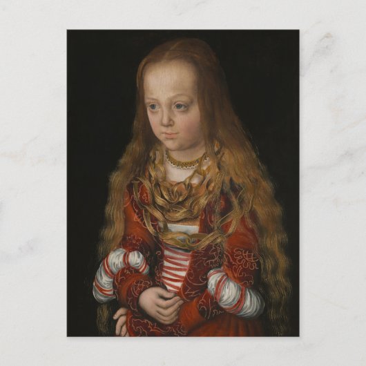 A Prinzessin Sachsen, c.1517 (Öl auf Tafel) Postkarte (Vorderseite)