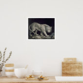 A Prowling Tiger (pencil on paper) Poster (Küche)