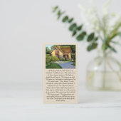 A Psalm of David” Comfort & Blessing Prayer Card Visitenkarte (Stehend Vorderseite)