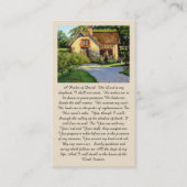 A Psalm of David” Comfort & Blessing Prayer Card Visitenkarte (Vorderseite)