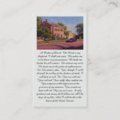 A Psalm of David Red Blue Yellow Green Visitenkarte (Vorderseite)