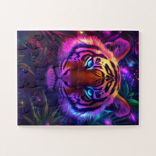 A psychedelic tiger puzzle (Horizontal)