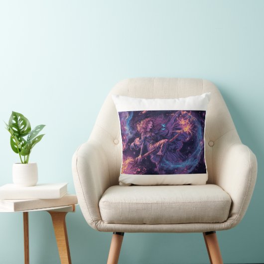 A psychedelic witch cushion kissen (Stuhl )