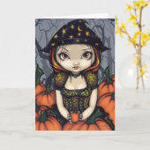 "A Pumpkin Gift" Grußkarte Karte (Gelbe Blume)