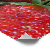 a punnet of ripe fresh strawberries for sale in poster (Ecke)