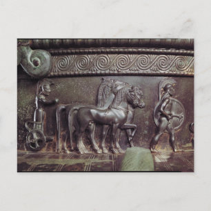 A Quadriga und a Hoplite Postkarte