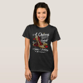 A Queen Was Born In August Leopard High Heels Love T-Shirt (Vorne ganz)
