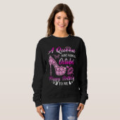 A Queen was born in October Birthday Women Girls H Sweatshirt (Vorne ganz)