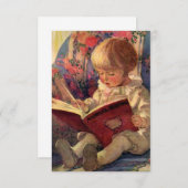 "A Quiet Corner" von Jessie Willcox Smith Dankeskarte (Vorne/Hinten)