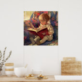 "A Quiet Corner" von Jessie Willcox Smith Poster (Küche)