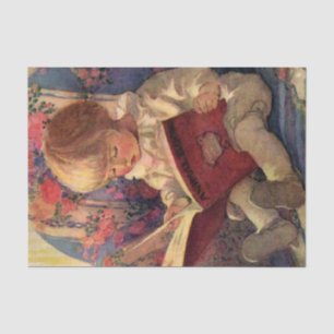 "A Quiet Corner" von Jessie Willcox Smith Seidenpapier