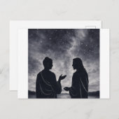 A Quiet Dialogue Under the Stars Postkarte (Vorne/Hinten)